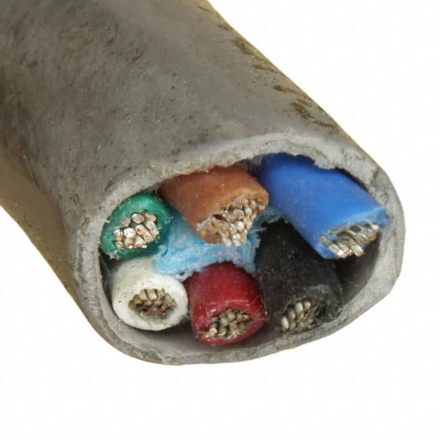 882206 SL005 CABLE 6COND 22AWG SLATE 100'
