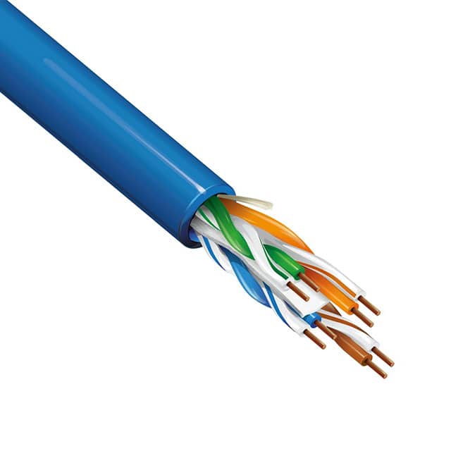 2412 006U1000 CABLE CAT6 8CON 23AWG BLUE 1000'