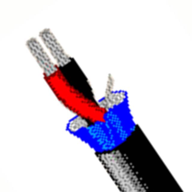 1266A 0101000 CABLE 2COND 22AWG BLK SHLD 1000'