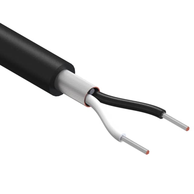 30-00656 CABLE 2COND 26AWG BLK SHLD 502'