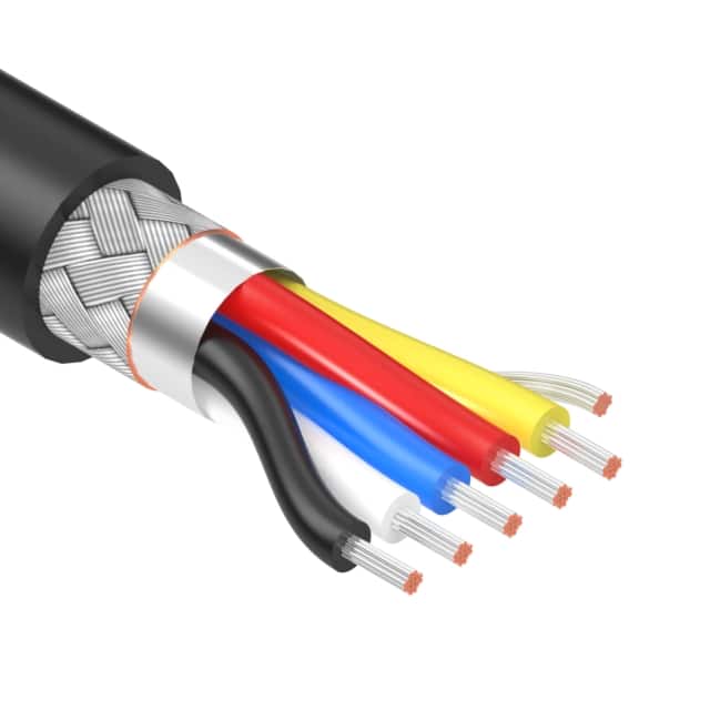 30-01589 CABLE 5COND 28AWG BLK SHLD 502'