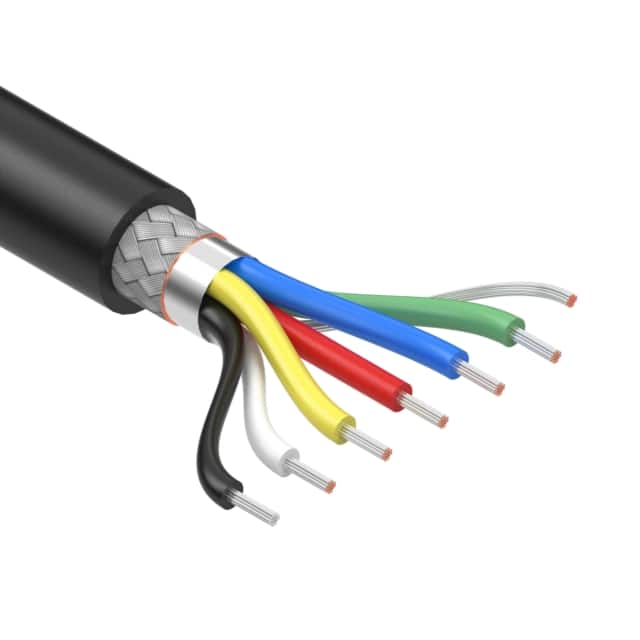 30-01597 CABLE 6COND 28AWG BLK SHLD 502'