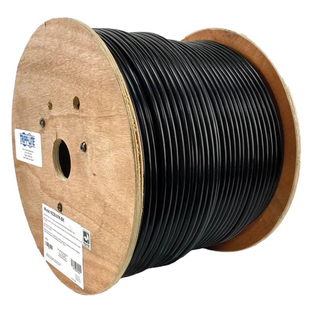 N228-01K-BK CABLE CAT6A 8CON 23AWG BLK 1000'