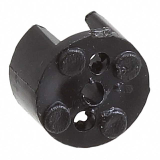 STD_120_BLK LED HOLDER TRI-LEAD BLACK