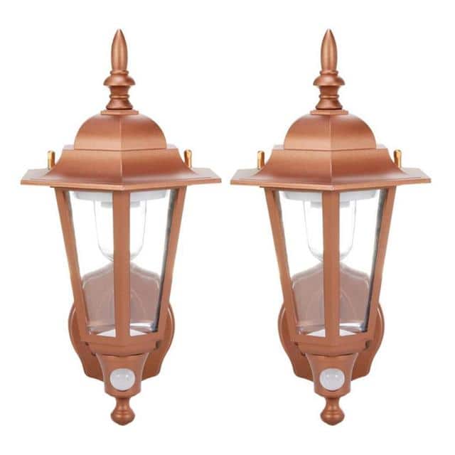 46719-2PK BATTERY PLASTIC WALL SCONCE -CPP