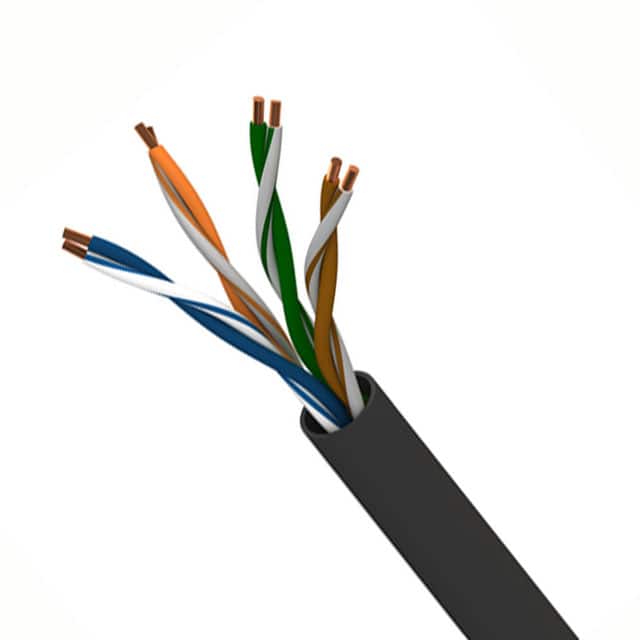 7928A 0101000 CABLE CAT5E 8CON 24AWG BLK 1000'