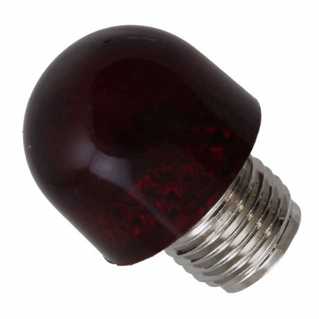1010931 LENS RED PANEL MOUNT THREADED