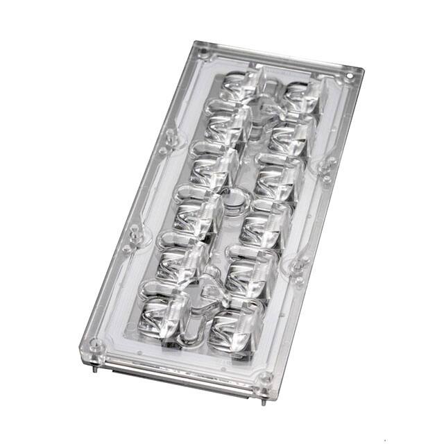 CS15887_STRADA-IP-2X6-T3-B-90 LENS CLEAR ASYMMETRICAL SCREW