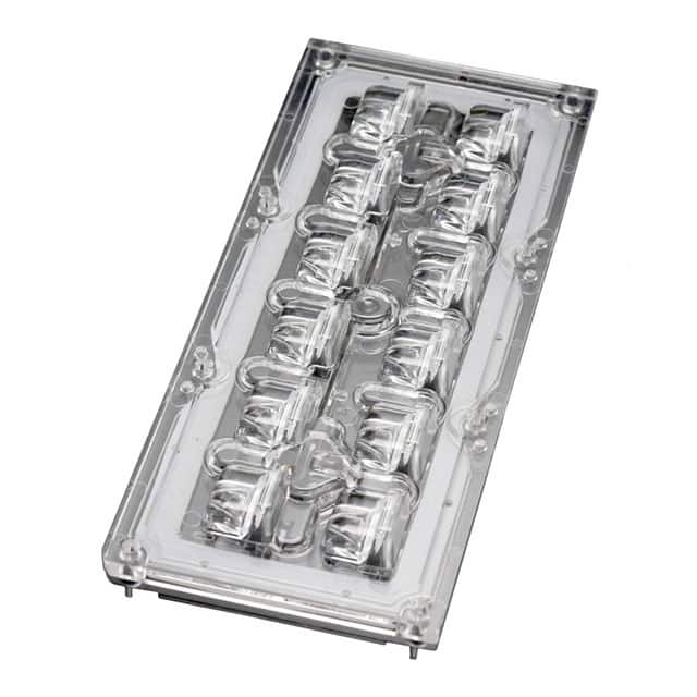 CS15886_STRADA-IP-2X6-T2-B-90 LENS CLEAR ASYMMETRICAL SCREW