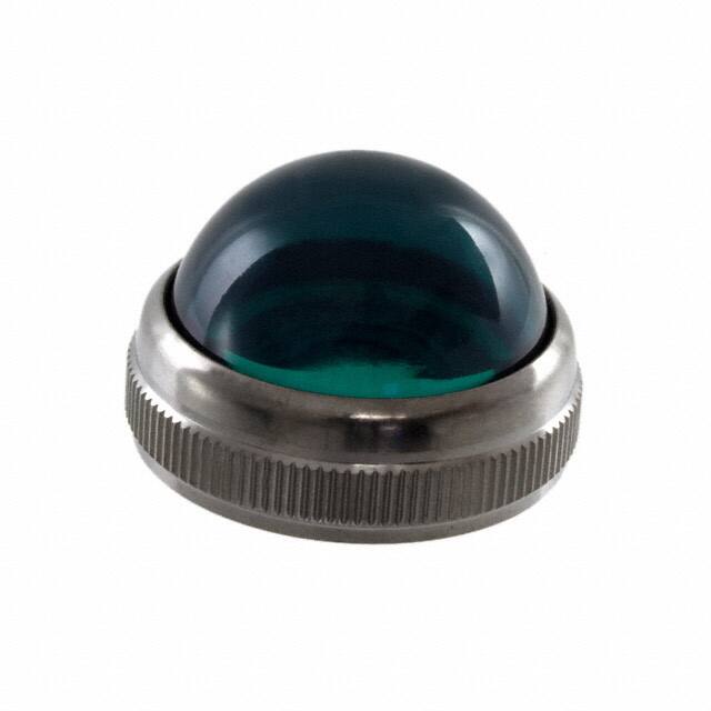 0801232300 LENS GREEN PANEL MOUNT THREADED