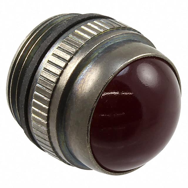 0810111203 LENS RED PANEL MOUNT THREADED