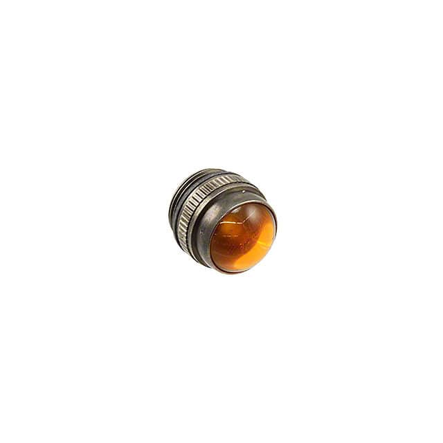 0810133203 LENS AMBER PANEL MOUNT THREADED