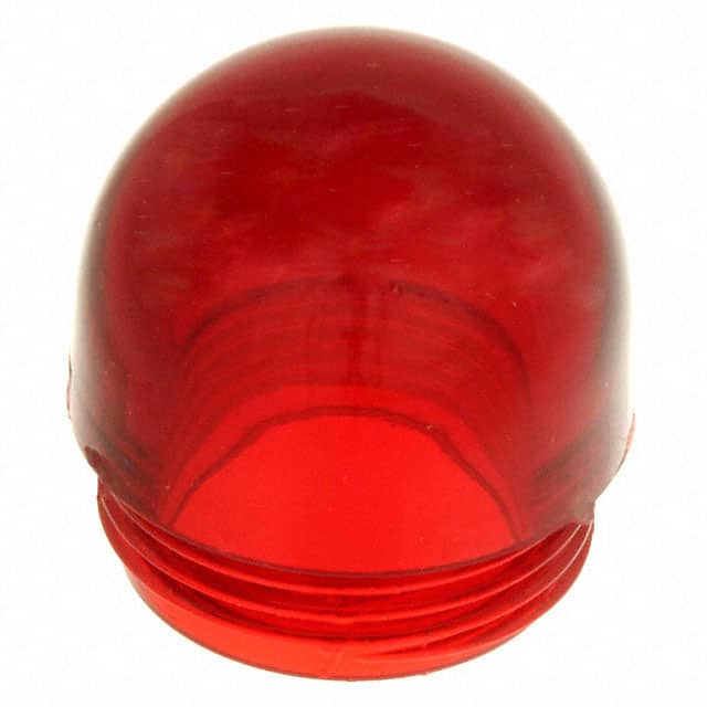 0950931 LENS RED PANEL MOUNT THREADED