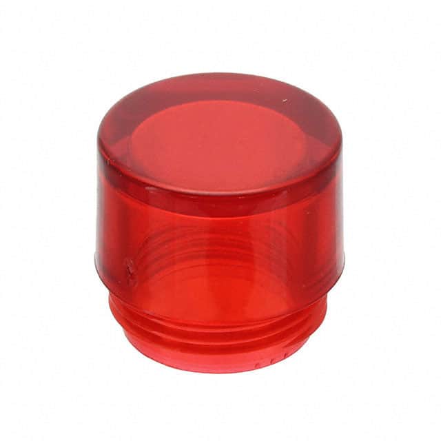 25P-606R LENS RED PANEL MOUNT THREADED