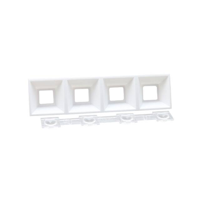 CN17431_DAISY-4X1-WW-WHT-MATT-D LENS 80DEG WIDE SCREW SNAP IN