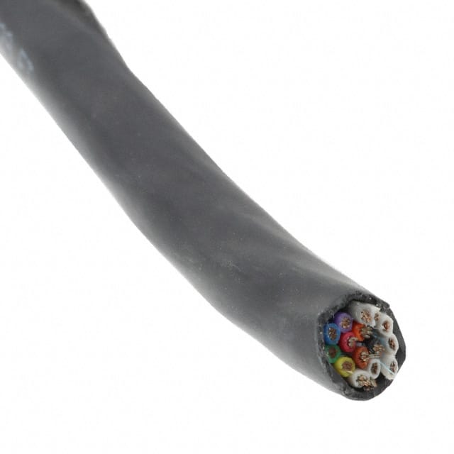 25199/15 BK005 CABLE 15COND 22AWG BLK SHLD 100'
