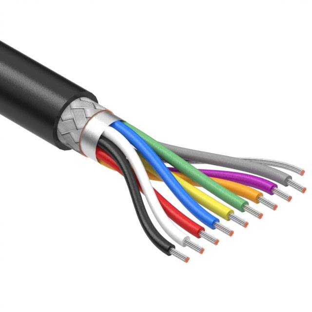 30-01095 CABLE 9COND 28AWG BLK SHLD 502'
