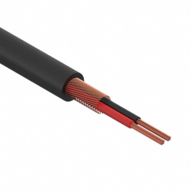 30-00005 CABLE 2COND 24AWG BLK SHLD 1000'