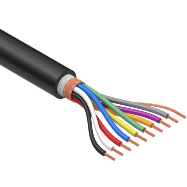 30-00675 CABLE 9COND 28AWG BLK SHLD 502'
