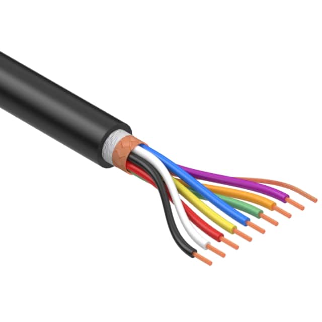 30-00939 CABLE 8COND 26AWG BLK SHLD 502'