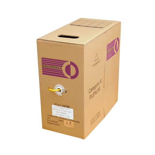 CBL-C61EP-YL-AM CABLE CAT6 8COND 23AWG YLW 1000'