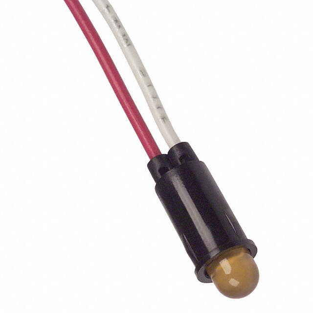 5102H3-12V LED AMBER 1/4" HOLE 12V PAN MNT