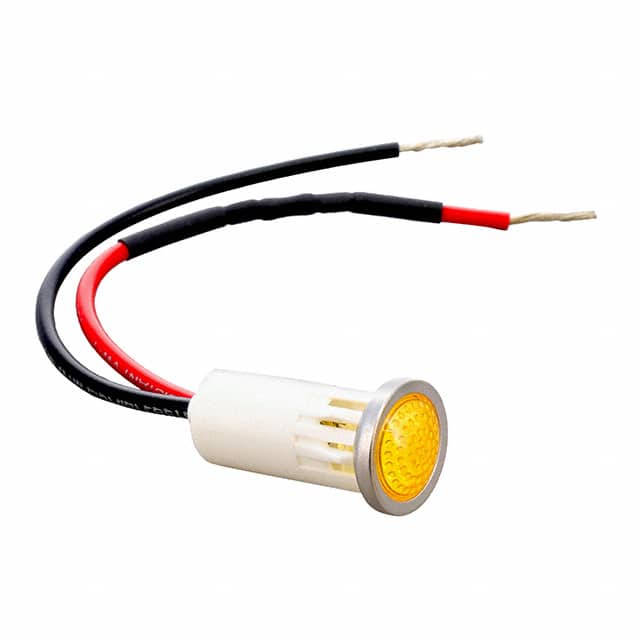 1092D3-250VAC INDICATOR PMI AMBER .5" SEMI DOM