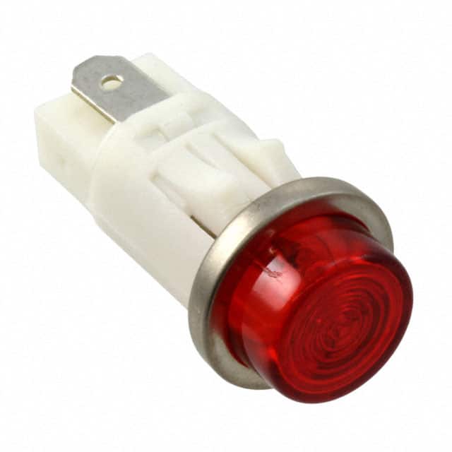 1092QC1-28V LED PMI, RED, HI-HAT, 28V, 3/16"