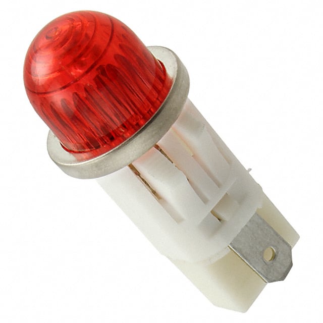 1092QA1-28V LED PMI, RED, HI-DOME, 28V, 3/16