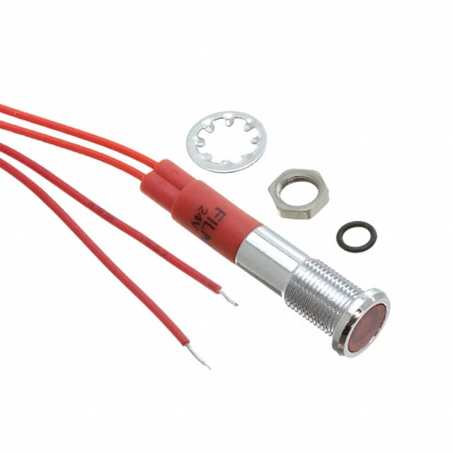 FL1M-6FW-1-R2V LED RED 6MM NUT 2VAC/DC STK