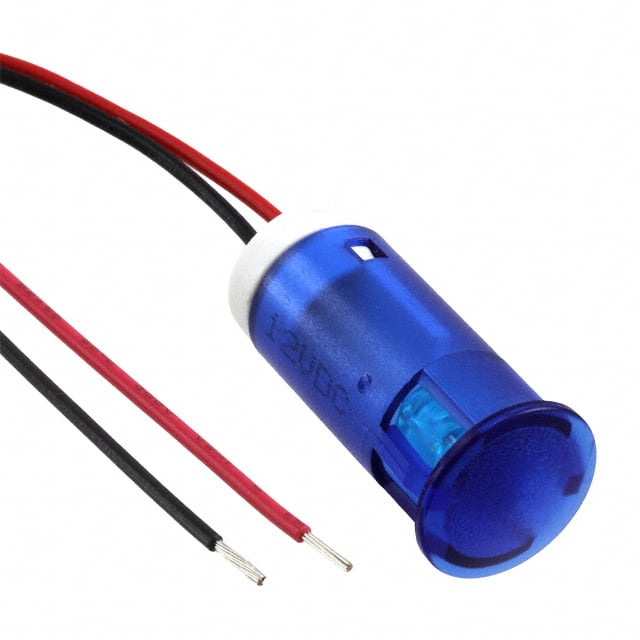 QS123XXB12 INDICATOR 12MM FIXED BL 12V WIRE