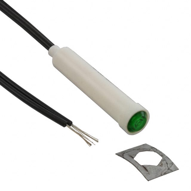 2112A5 LAMP NEON GREEN 120V PC MNT