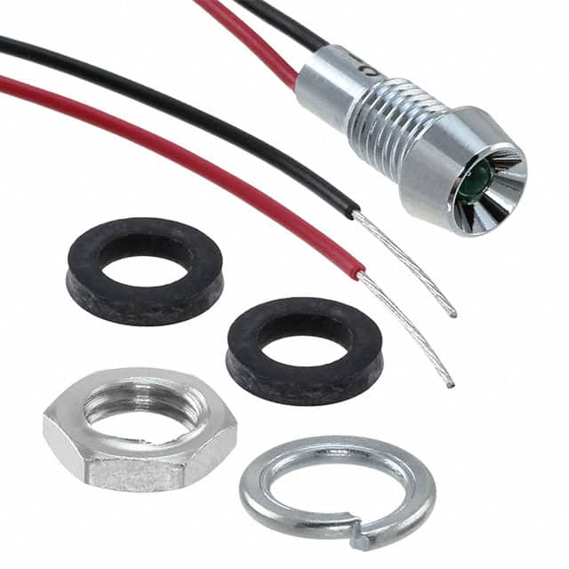 L60D-G28-W PMI 5.9MM 565NM GRN 28V WT 6" LD