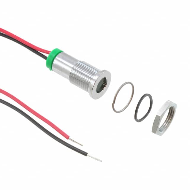 Q8F7CXXG02E LED PM INDICATOR FLUSH GRN