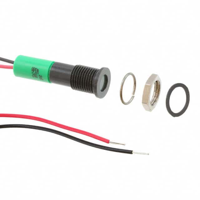 Q8F3BXXG12E LED PM INDICATOR FLUSH GREEN