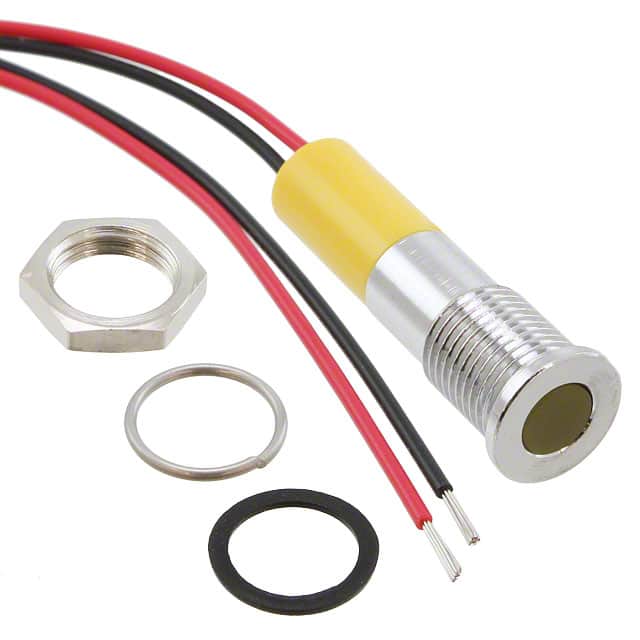 Q8F3CXXY24E LED PM INDICATOR FLUSH YELLOW