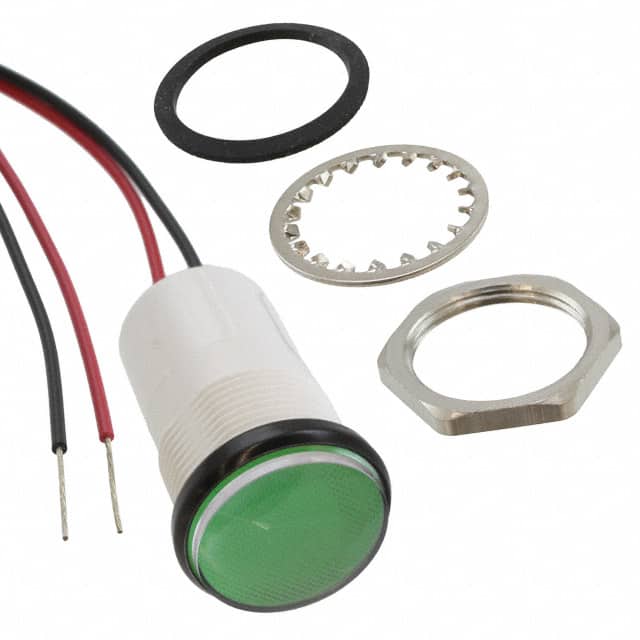 5571605203F LED PNL MT 11/16" 24V WT GREEN