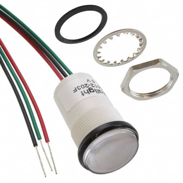 5571412203F LED PNL MT 11/16" 5V WT RED/GRN