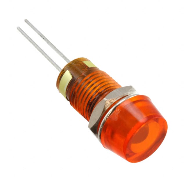6083331110F LED PNL IND 8MM YLW LOCKWASH/NUT