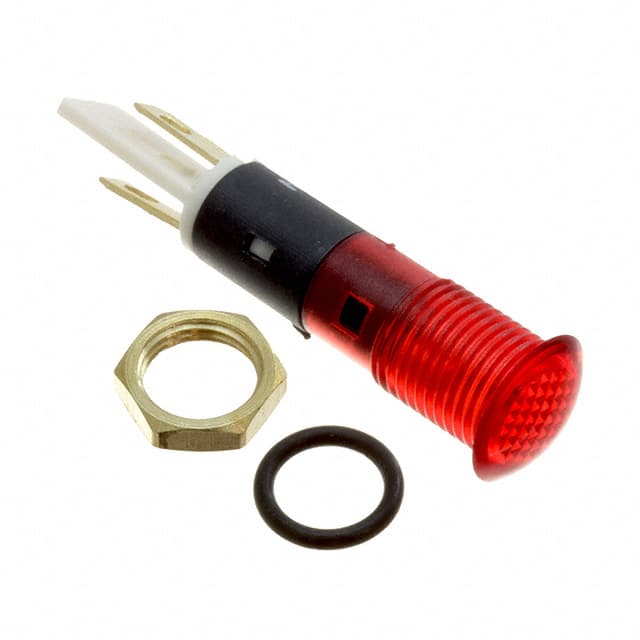 FL1P-8NJ-1-R12V LED RED 8MM NUT 12VAC/DC STK