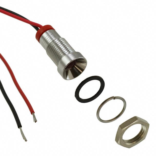 Q8R7BXXR02E LED PM INDICATOR RECESSED RED