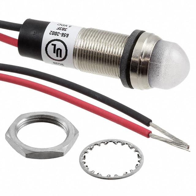 6563002303F 1/2" DOM WHT 5VDC W/LEAD