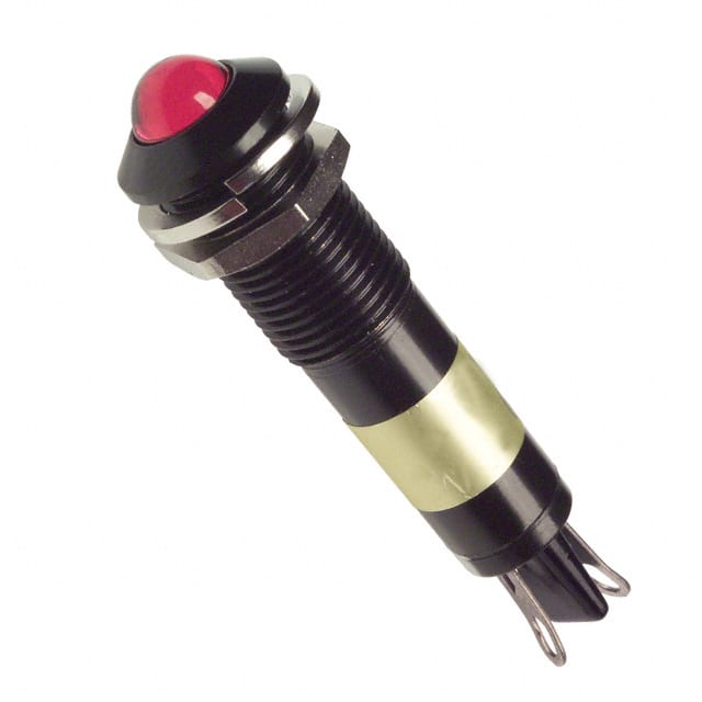 6091122130 LED PNL MT 9MM 12V BLACK RED