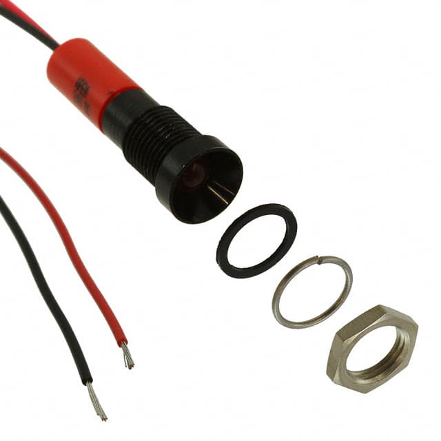 Q8R3BXXR12E LED PM INDICATOR RECESSED RED