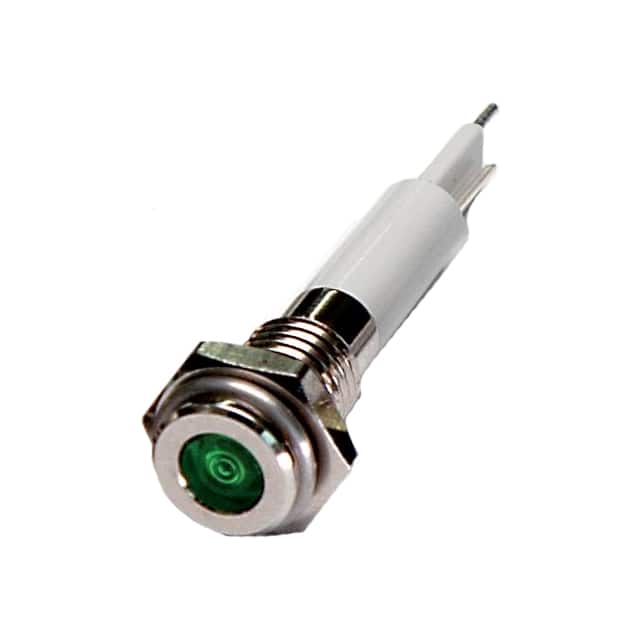 H06F-24G HIGH LED 6MM FLAT 24VDC GREEN