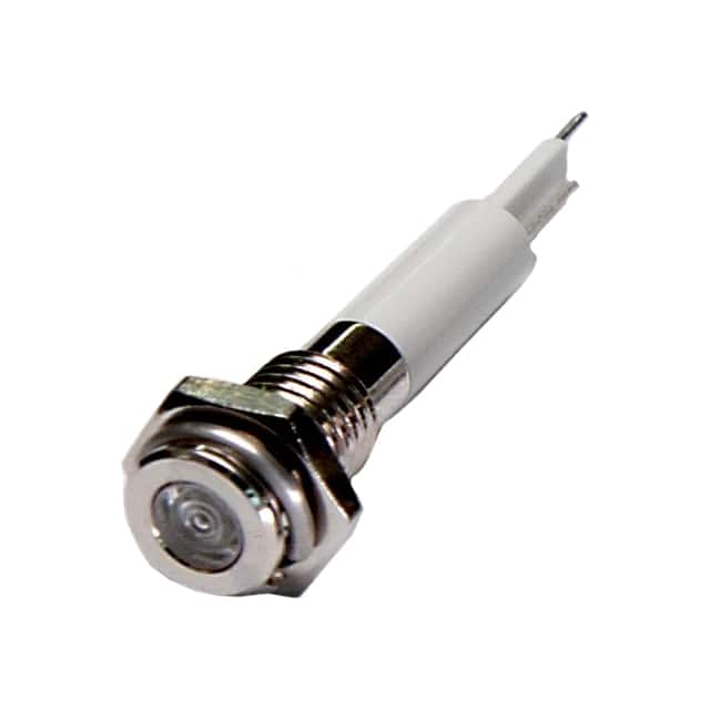 H06F-24W HIGH LED 6MM FLAT 24VDC WHITE
