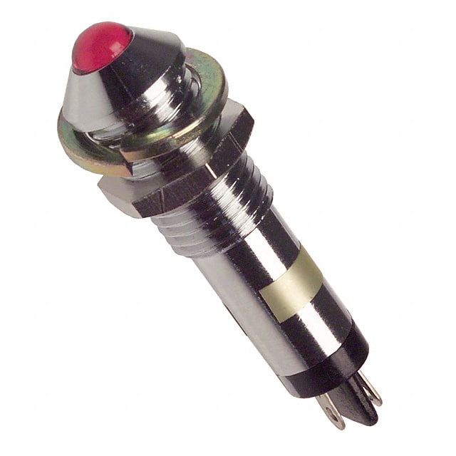 6071112130F LED PNL MT 7MM 12V CHROME RED