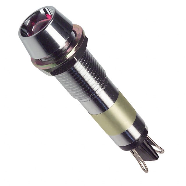 6092112130F LED PNL MT 9MM 12V CHROME RED