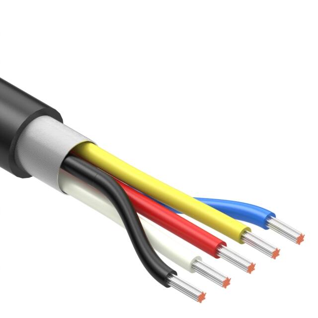 30-02436 CABLE 5COND 22AWG BLK SHLD 502'