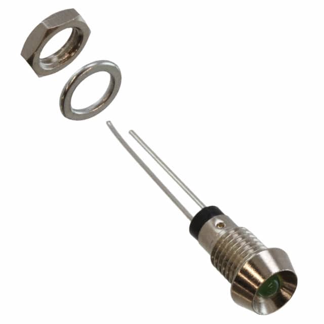 MPR3GD PNL MNT W/ WIRE 568NM 25MCD GRN